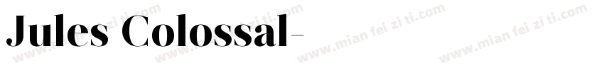 Jules Colossal字体转换